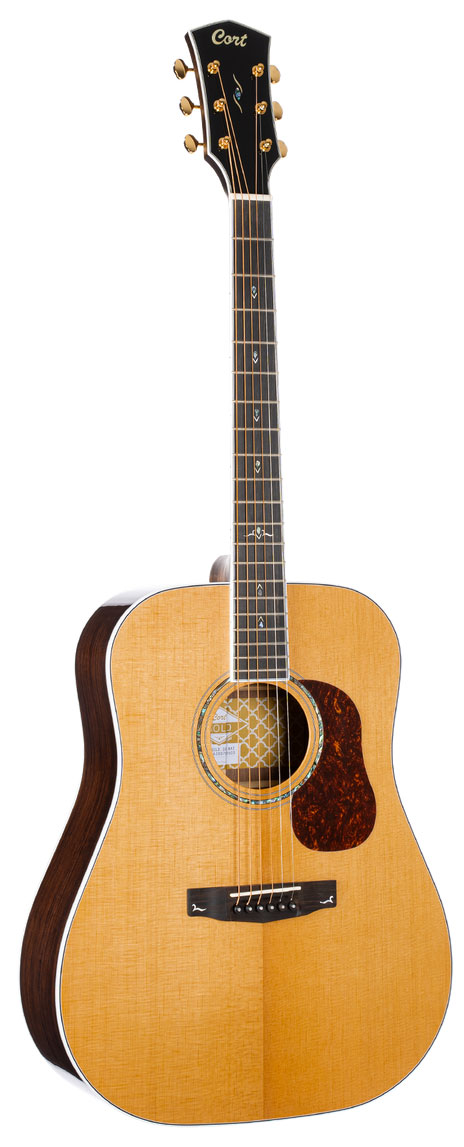 Акустические гитары Cort Gold-D8-WCASE-NAT ammoon ap 03 vintage фазы phaser гитара эффект педаль true обход