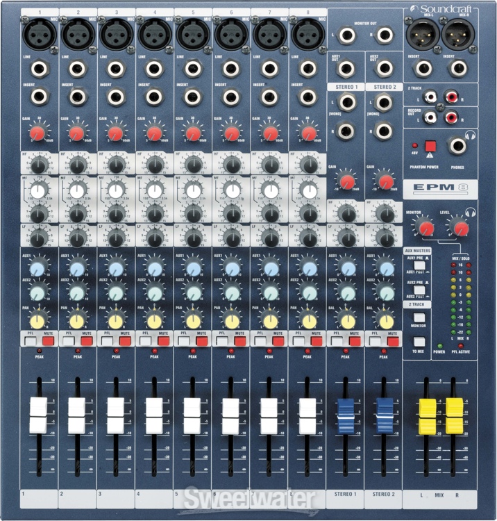 Микшерные пульты аналоговые Soundcraft EPM8 микшерный пульт - фото 4