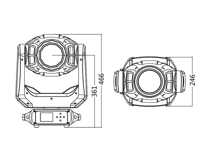 Вращающиеся головы Silver Star SS660SC02 PLUTO 600 PROFILE MK2 - фото 3