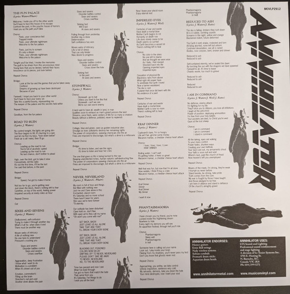 Металл Music On Vinyl Annihilator - Never, Neverland (Black Vinyl LP) - фото 3