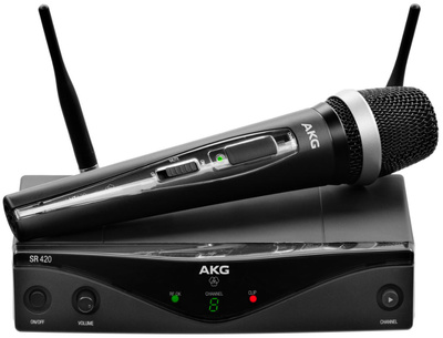 Радиосистемы с ручным микрофоном AKG WMS420 Vocal Set Band U2 (614-629) m vave wp 8 беспроводная система передачи электрогитарный приемник и передатчик