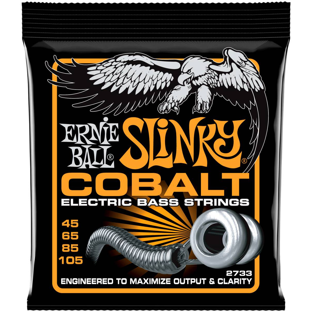 Струны Ernie Ball 2733 Slinky Cobalt Bass Hybrid