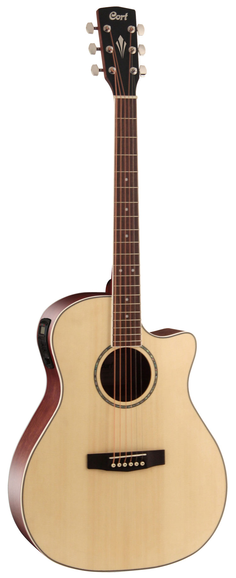 Электроакустические гитары Cort GA-FF-NAT электроакустические гитары cort ad880ce bk