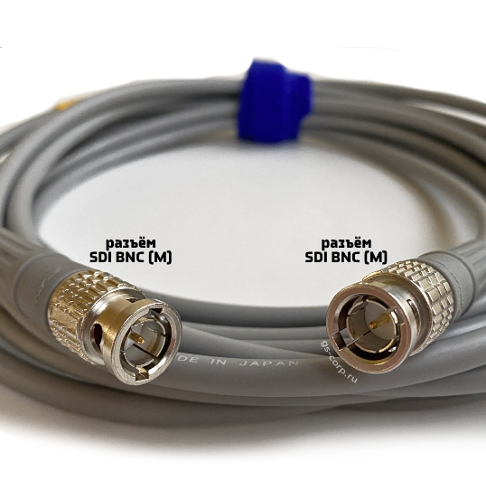 кабели с разъемами gs pro 12g sdi bnc bnc grey 20 метров Кабели с разъемами GS-PRO 12G SDI BNC-BNC (grey) 8 метров