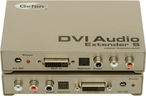 Удлинители интерфейсов Gefen EXT-DVI-AUDIO-CAT5 muxboxs cat5 digital dts spdif audio converter repeater 5 1 surround ac3 coax sound extender adapter a3d lpcm amplifier