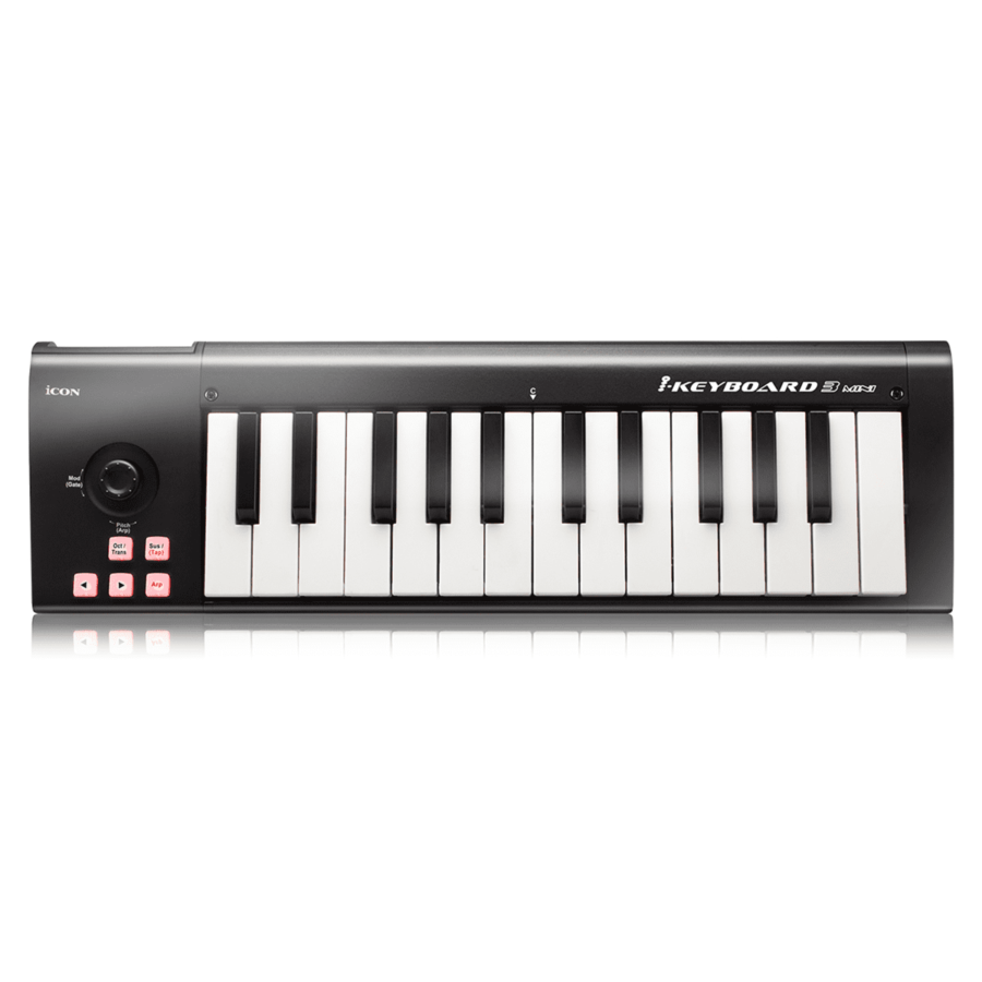 MIDI клавиатуры iCON iKeyboard 3 Mini клавиатура logitech mx keys mini minimalist wireless illuminated keyboard pale grey 920 010502