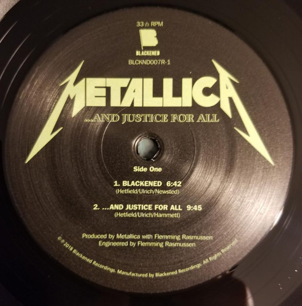 Металл Blackened METALLICA - … AND JUSTICE FOR ALL (2LP) - фото 3