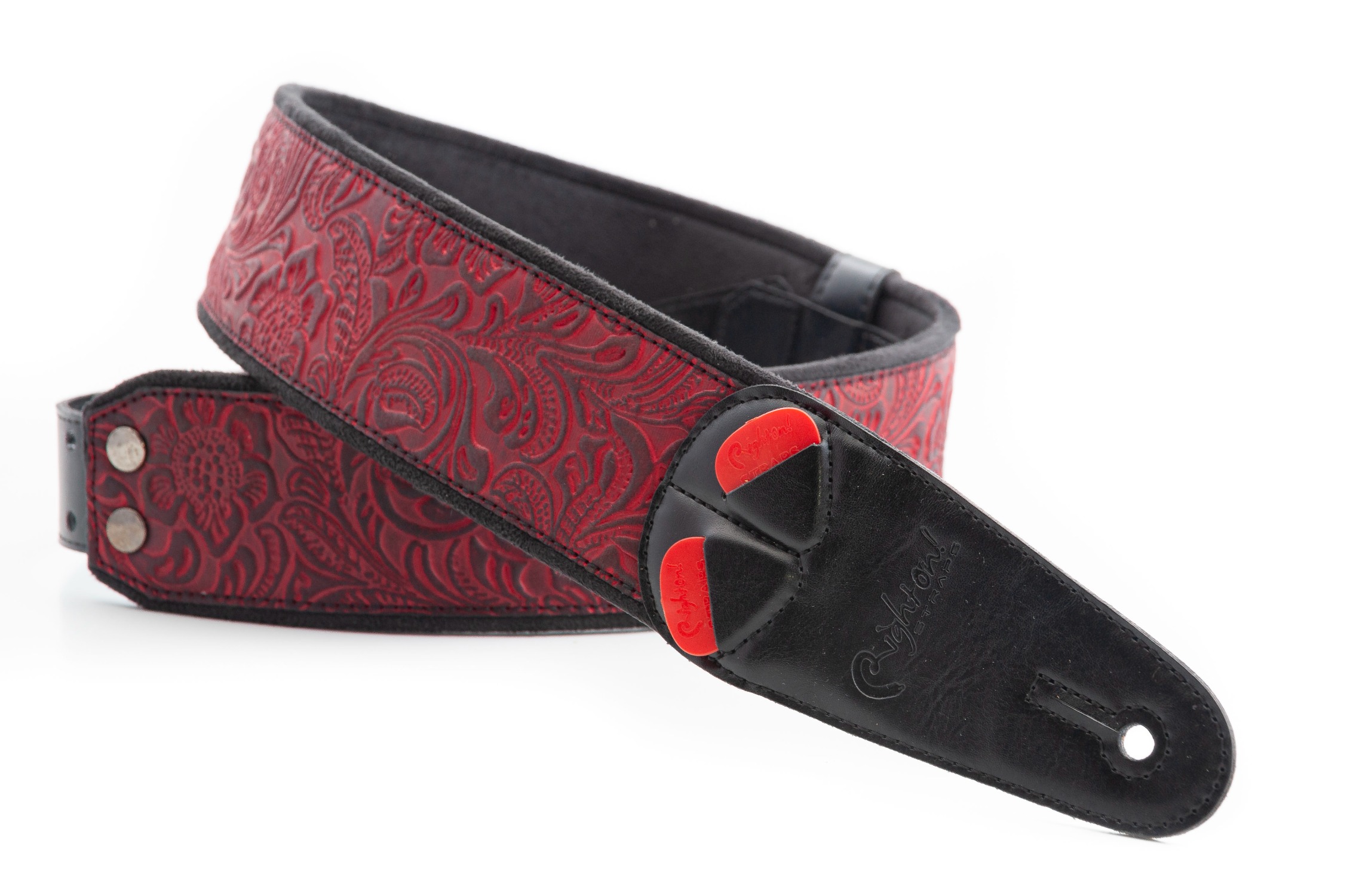 Гитарные ремни RightOn Straps Mojo Sandokan Red