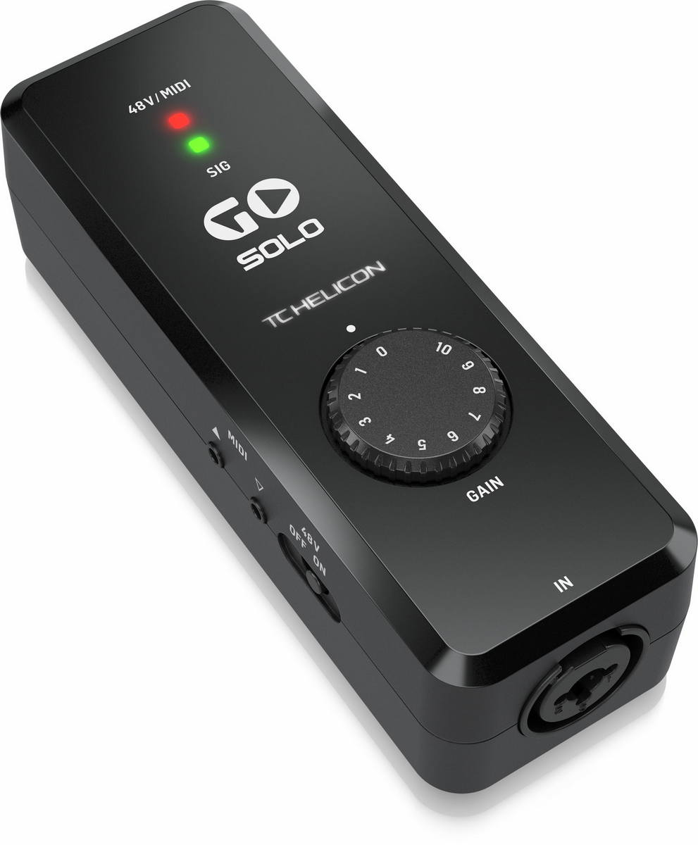 Аудиоинтерфейсы для домашней студии TC HELICON Go Solo аудиоинтерфейсы для домашней студии wrugste gv ar007