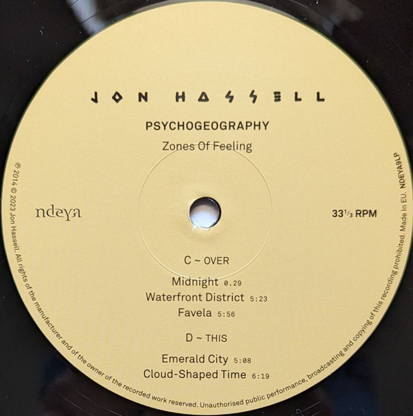 Электроника Universal US Jon Hassell - Psychogeography (Zones Of Feeling) (Black Vinyl 2LP) - фото 5