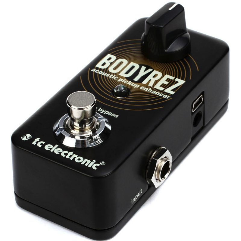 Процессоры эффектов и педали для гитары TC ELECTRONIC BODYREZ ACOUSTIC PICKUP ENHANCER, цвет черный