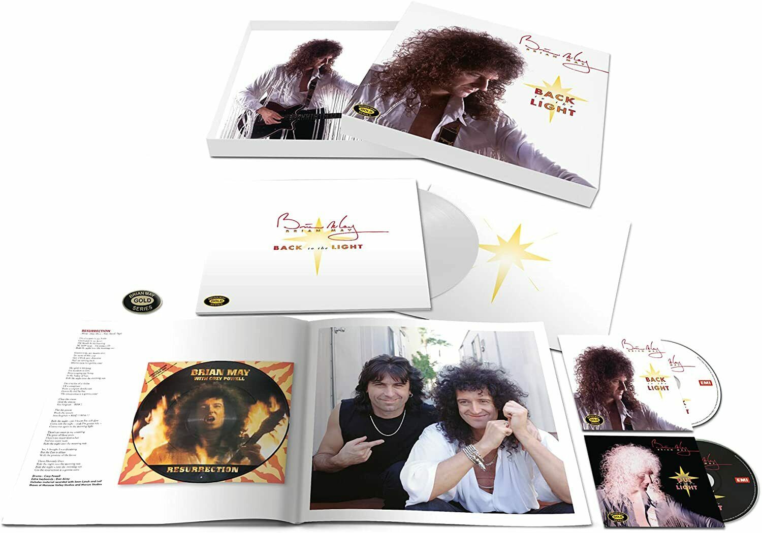 Поп UMC/Virgin Brian May - Back To The Light (Coloured Vinyl) kts electric head massager octopus scalp massage music 5 modes 14 vibrating contacts red light therapy for relax stress relief