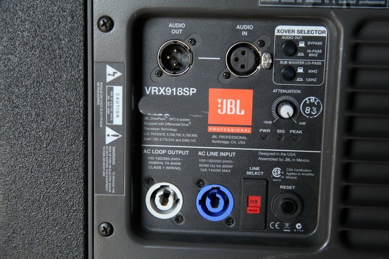 Сабвуферы активные JBL VRX918SP, цвет черный, размер 18 - фото 2