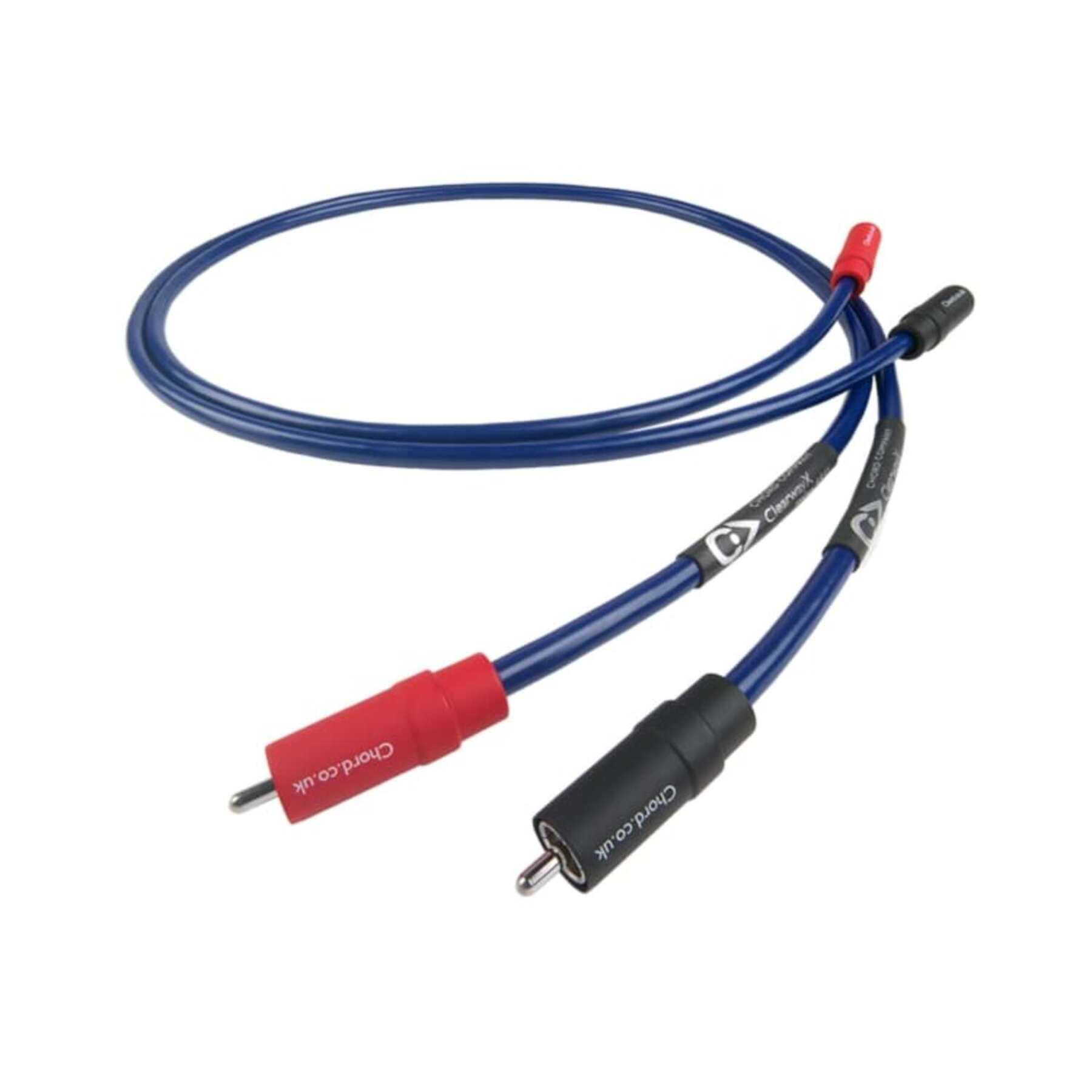 Кабели межблочные аудио Chord Company ClearwayX 2RCA to 2RCA 1m, цвет синий - фото 1