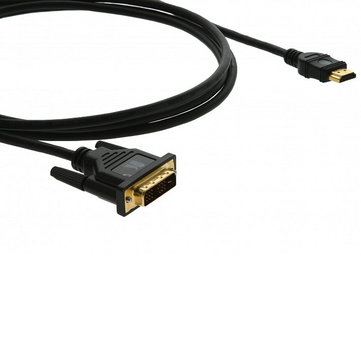 Видео кабели Kramer C-HM/DM-35 HDMI-DVI 10,6m видео кабели kramer c hm dm 35 hdmi dvi 10 6m