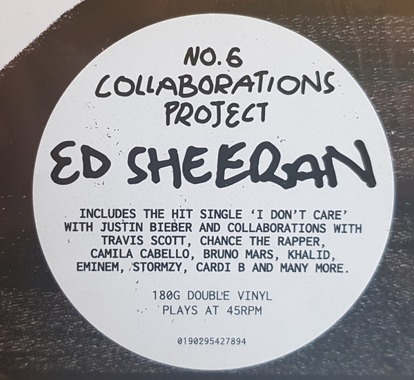 Хип-хоп WM Sheeran, Ed, No.6 Collaborations Project (180 Gram Black Vinyl/Gatefold) - фото 3