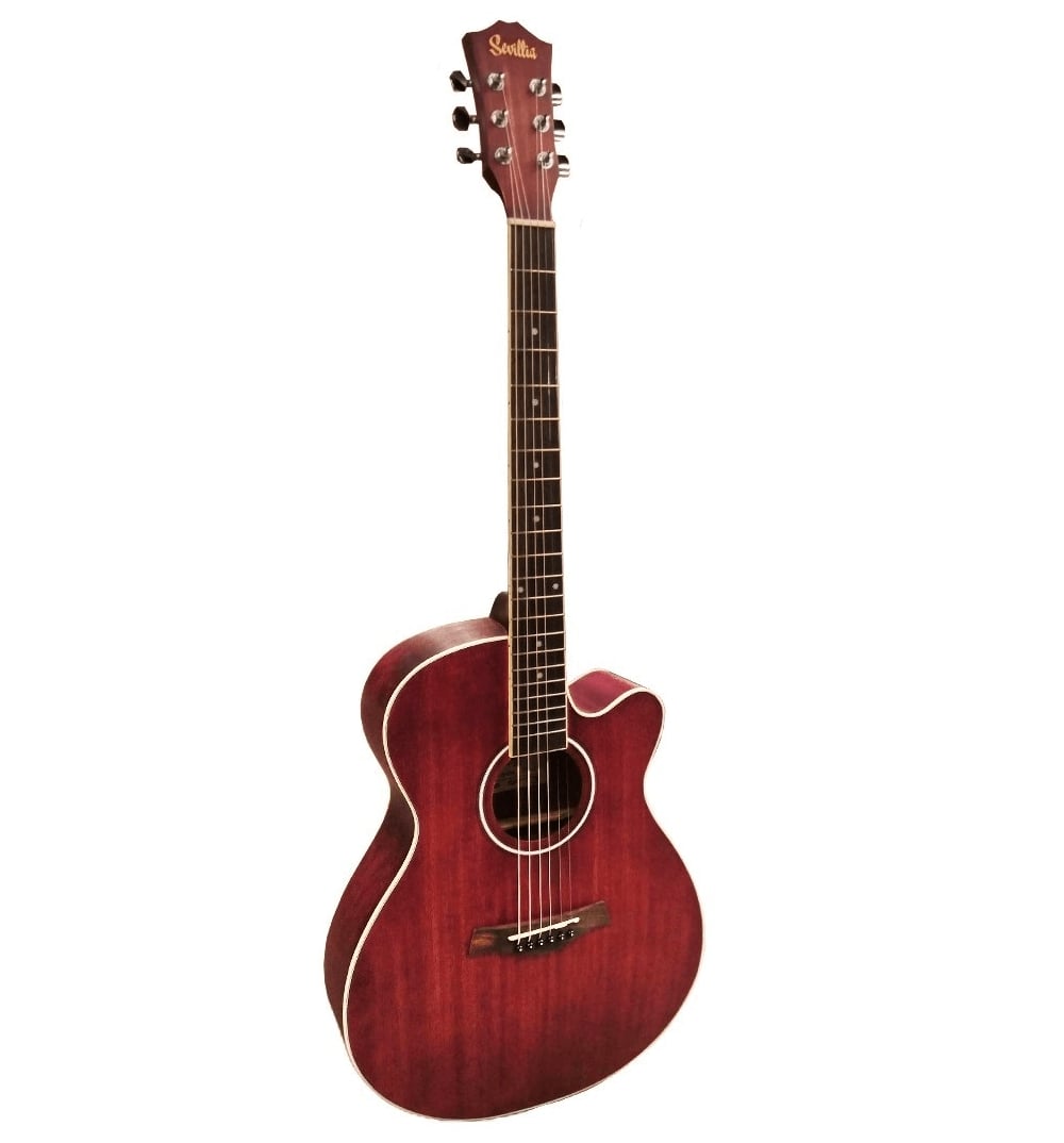 Акустические гитары Sevillia IWC-235 MTRD ft03 незавершенный корпус гитары из красного дерева пустой гитарный ствол для электрогитар diy запчасти