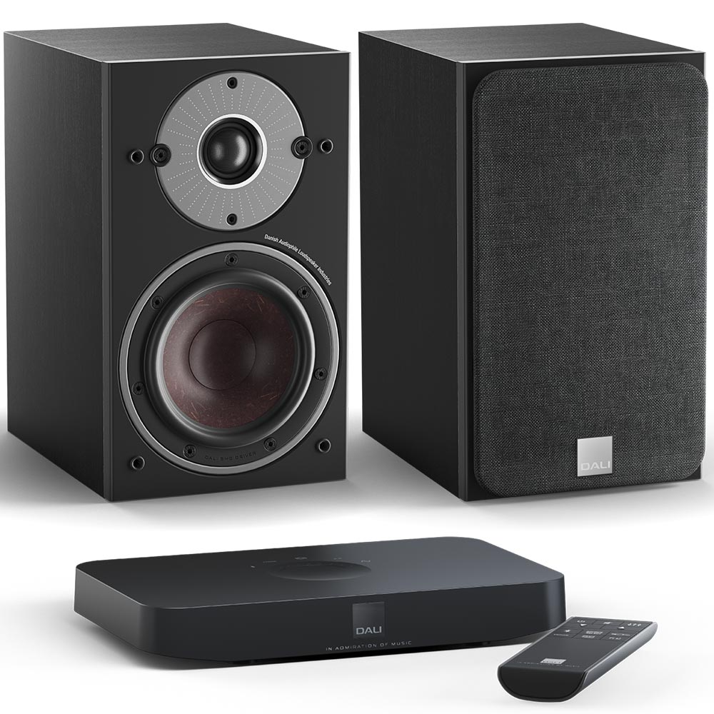 Полочная акустика Dali Oberon 1 C Black Ash + Sound Hub Compact предусилители dali sound hub compact