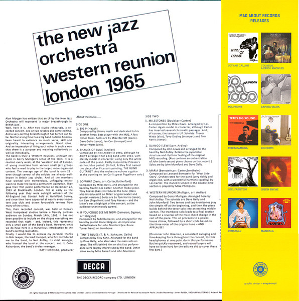 Джаз Warner Music The New Jazz Orchestra - Western ReUniversal  Musicon London 1965 (Black Vinyl LP) - фото 2