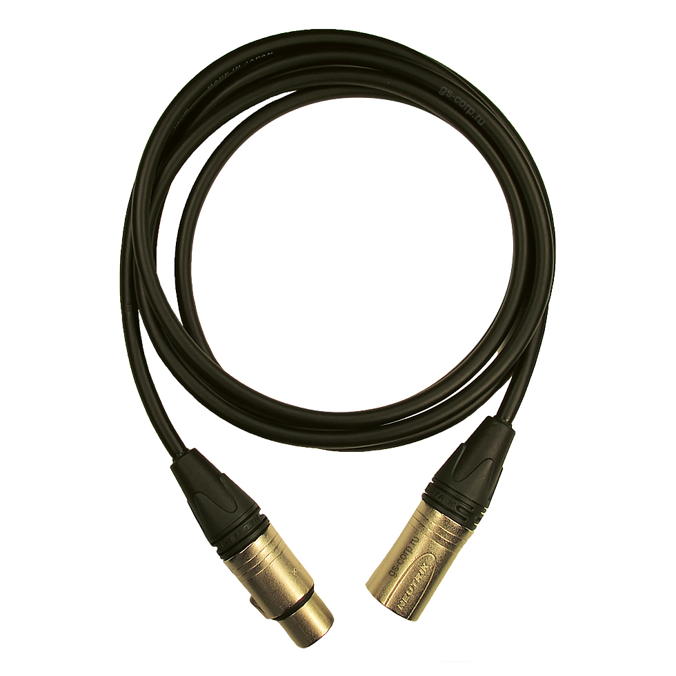 Кабели с разъемами GS-PRO XLR3F-XLR3M (black) 15 метров межблочный балансный кабель xlr m xlr f длина 2 5m