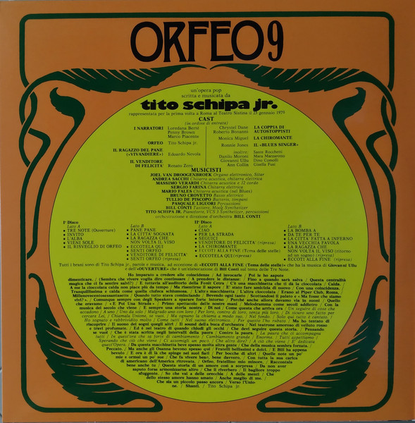 Рок IAO Tito Jr.Schipa - Orfeo 9 (Coloured Vinyl 2LP) - фото 4