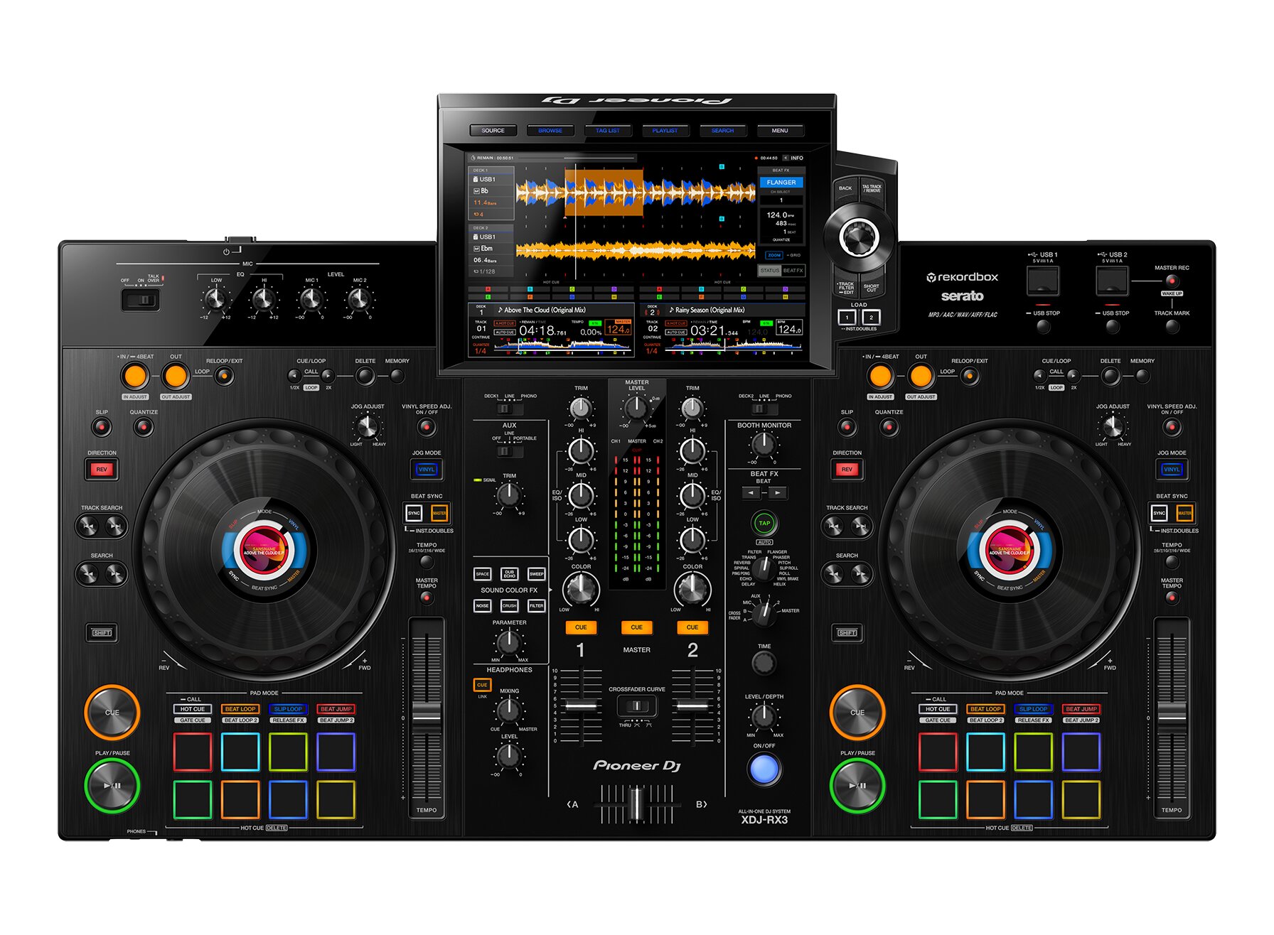 dj станции комплекты контроллеры pioneer ddj 200 DJ станции, комплекты, контроллеры Pioneer XDJ-RX3