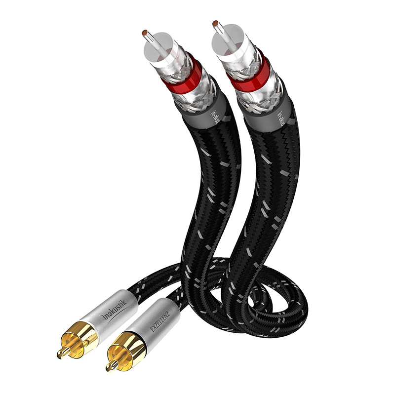 Кабели межблочные аудио In-Akustik Exzellenz Stereo Cable RCA 3.0m #00604103 кабели межблочные аудио in akustik premium extension audio cable 5м 3 5мм jack 3 5мм jack f 6 3 jack adapter 5 м 00410205