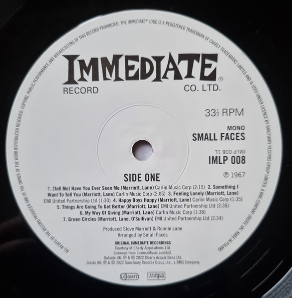 Рок IAO Small Faces - Small Faces (Black Vinyl LP) - фото 5