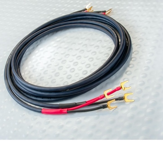 Кабели акустические с разъёмами DH Labs T-14 speaker cable single wire(2x2), spade 2,5m