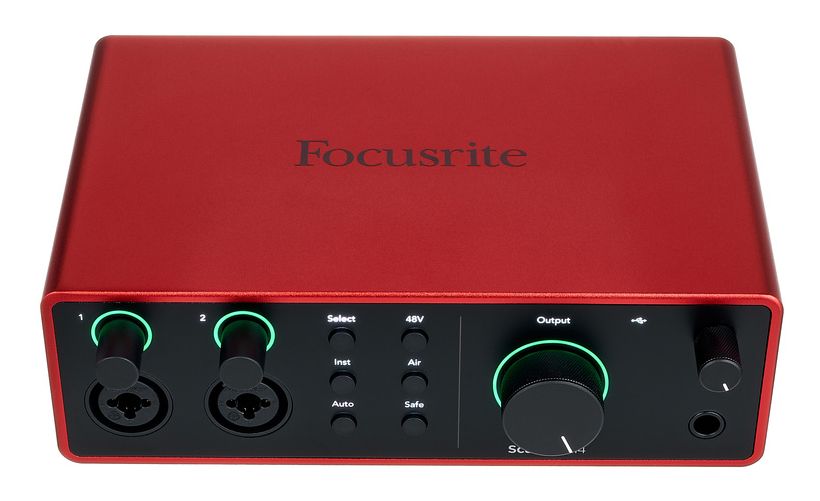 Аудиоинтерфейсы для домашней студии FOCUSRITE Scarlett 4i4 4th Gen, цвет красный - фото 10