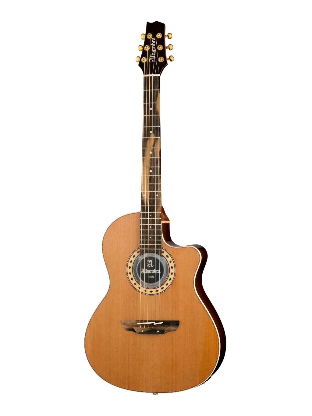 Электроакустические гитары Alhambra 8.779V звукосниматель ggp 01 для акустической гитары двойной звукосниматель пьезо микрофон 4 батарейки cr2032