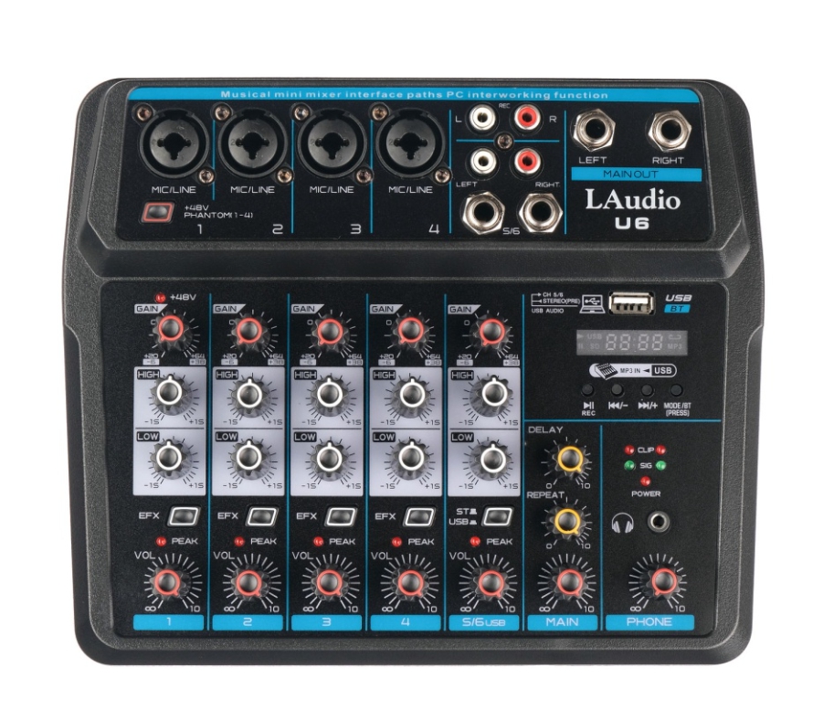 Микшерные пульты аналоговые L Audio U6 микшерные пульты цифровые easysound digital mixer 12