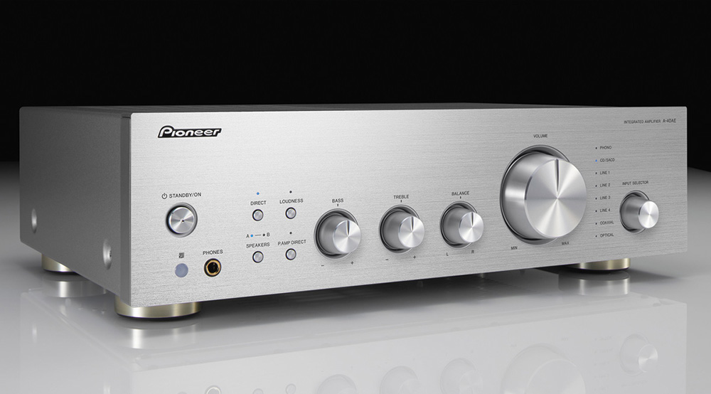 Интегральные стереоусилители Pioneer A-40AE-S, цвет серебристый - фото 3