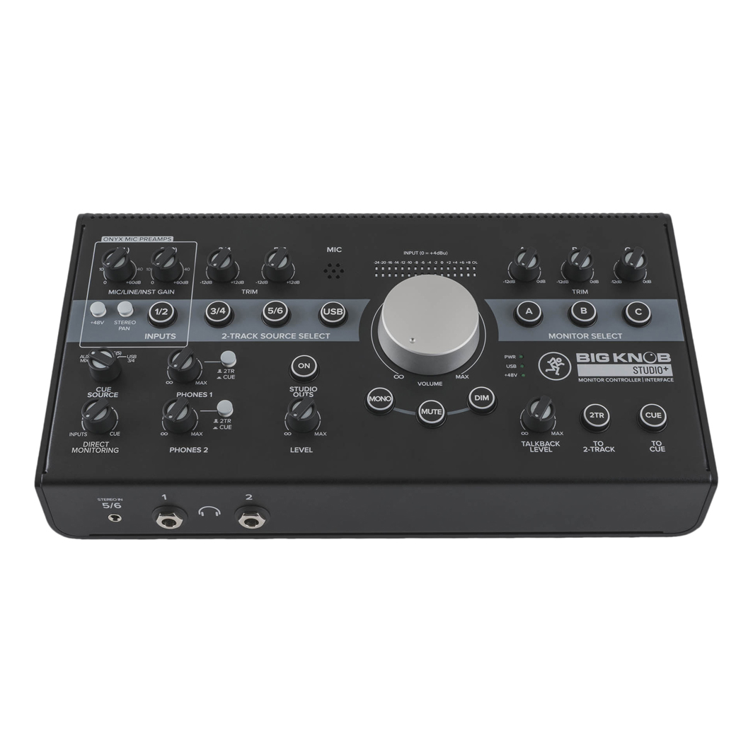 Аудиоинтерфейсы для домашней студии Mackie Big Knob Studio+, цвет черный - фото 6