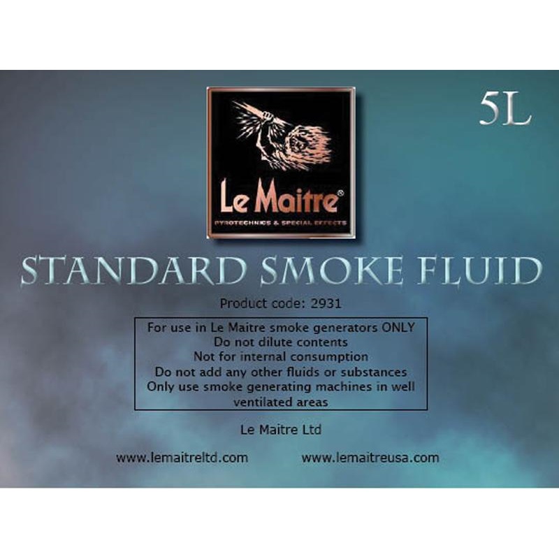 Жидкость для генератора дыма, тумана LE MAITRE GLOBAL DELUXE FLUID 5 LTR.