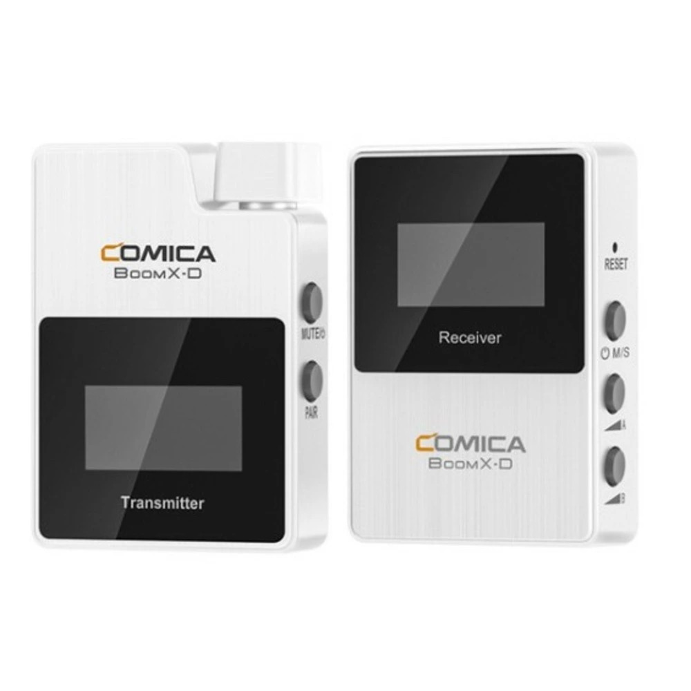 Петличные микрофоны COMICA BoomX-D D1 White