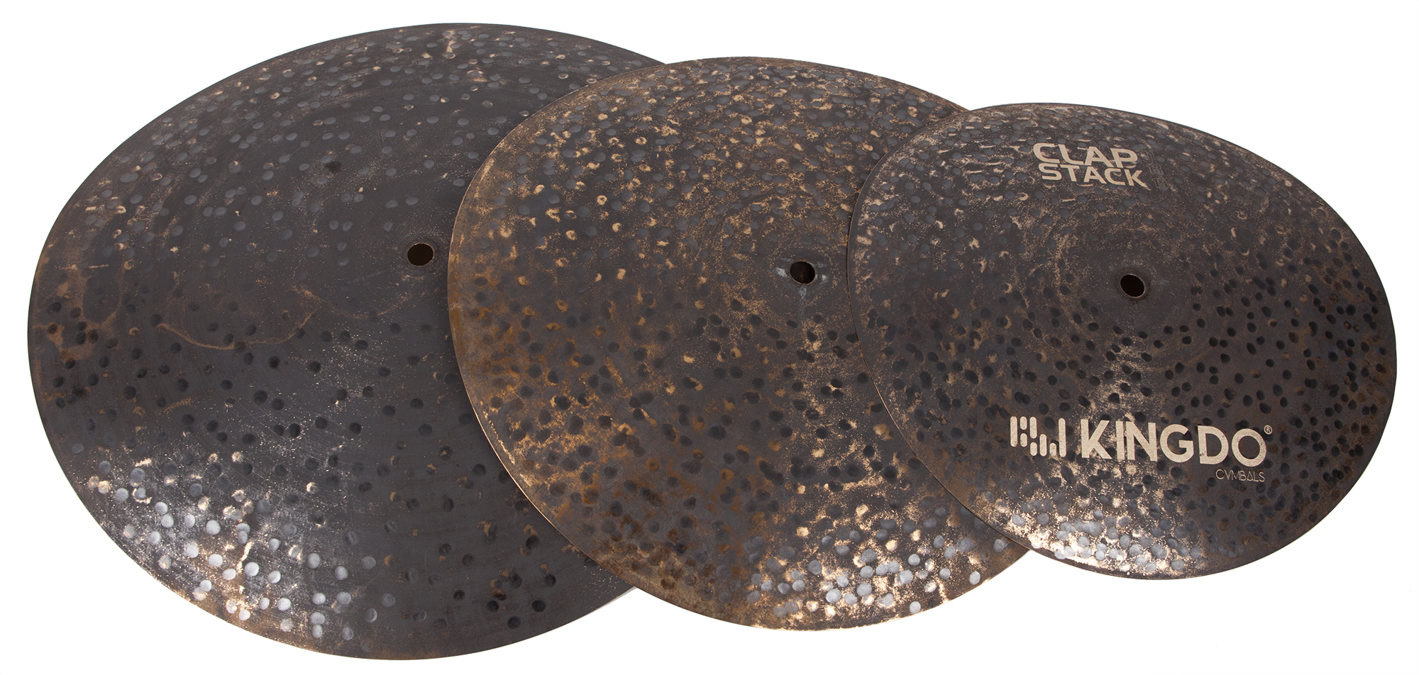 Тарелки, барабаны для ударных установок KINGDO CLAP STACK CYMBAL тарелки барабаны для ударных установок zildjian sd4680 s dark cymbal pack 14h 16c 18c 20r