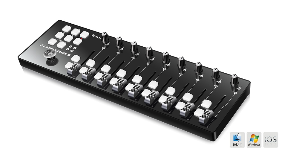 MIDI музыкальные системы (интерфейсы, контроллеры) iCON iControls Black m vave chocolate bt беспроводной midi контроллер перезаряжаемый 4 кнопки портативный midi ножной контроллер педаль app control