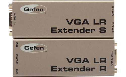 Удлинители интерфейсов Gefen EXT-VGA-141LR удлинитель osnovo ta u1 1 ra u1 1 для интерфейса usb 1 1 для клавиатуры и мыши по кабелю витой пары cat5 5e 6 до 100м