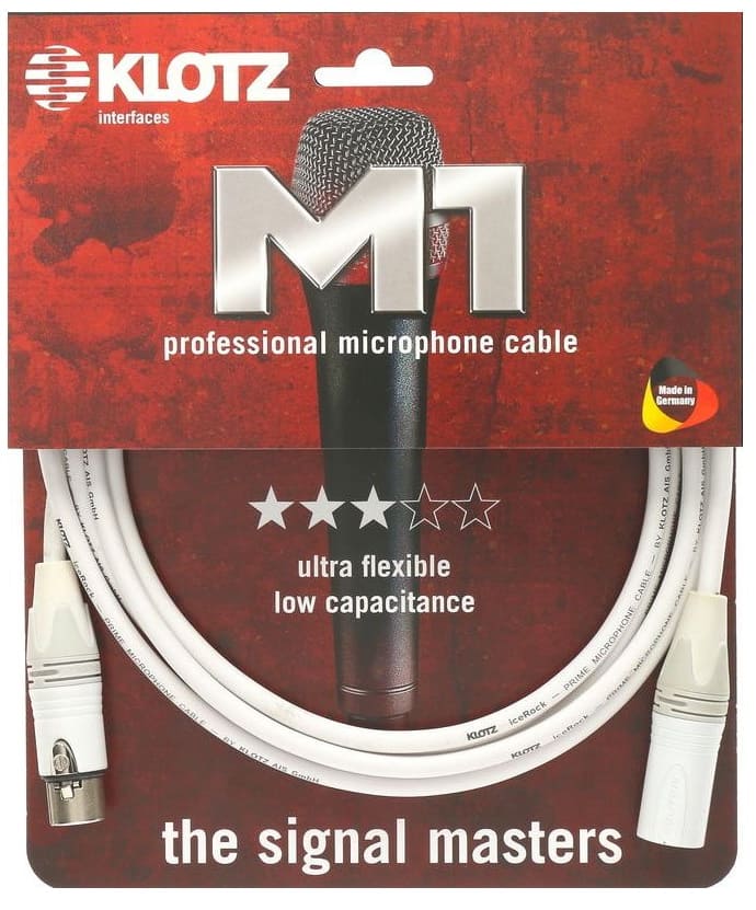 Кабели с разъемами Klotz IRFM0300, 3м кабели с разъемами klotz m1fm1n1000