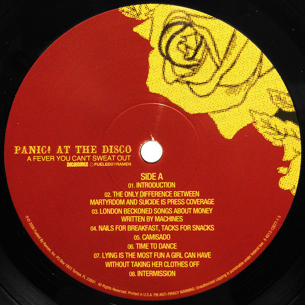 Рок WM Panic! At The Disco A Fever You Can'T Sweat Out (Gatefold) - фото 3