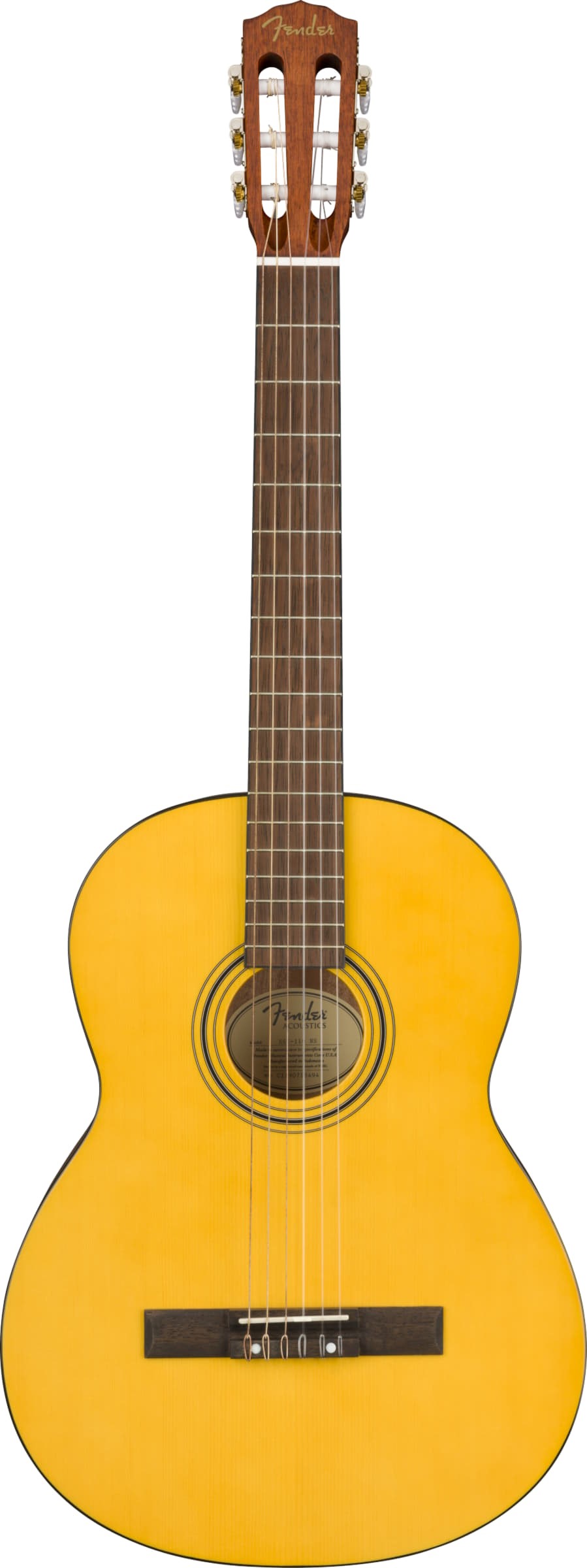 Классические гитары FENDER ESC-110 CLASSICAL электроакустические гитары fender malibu player shell pink