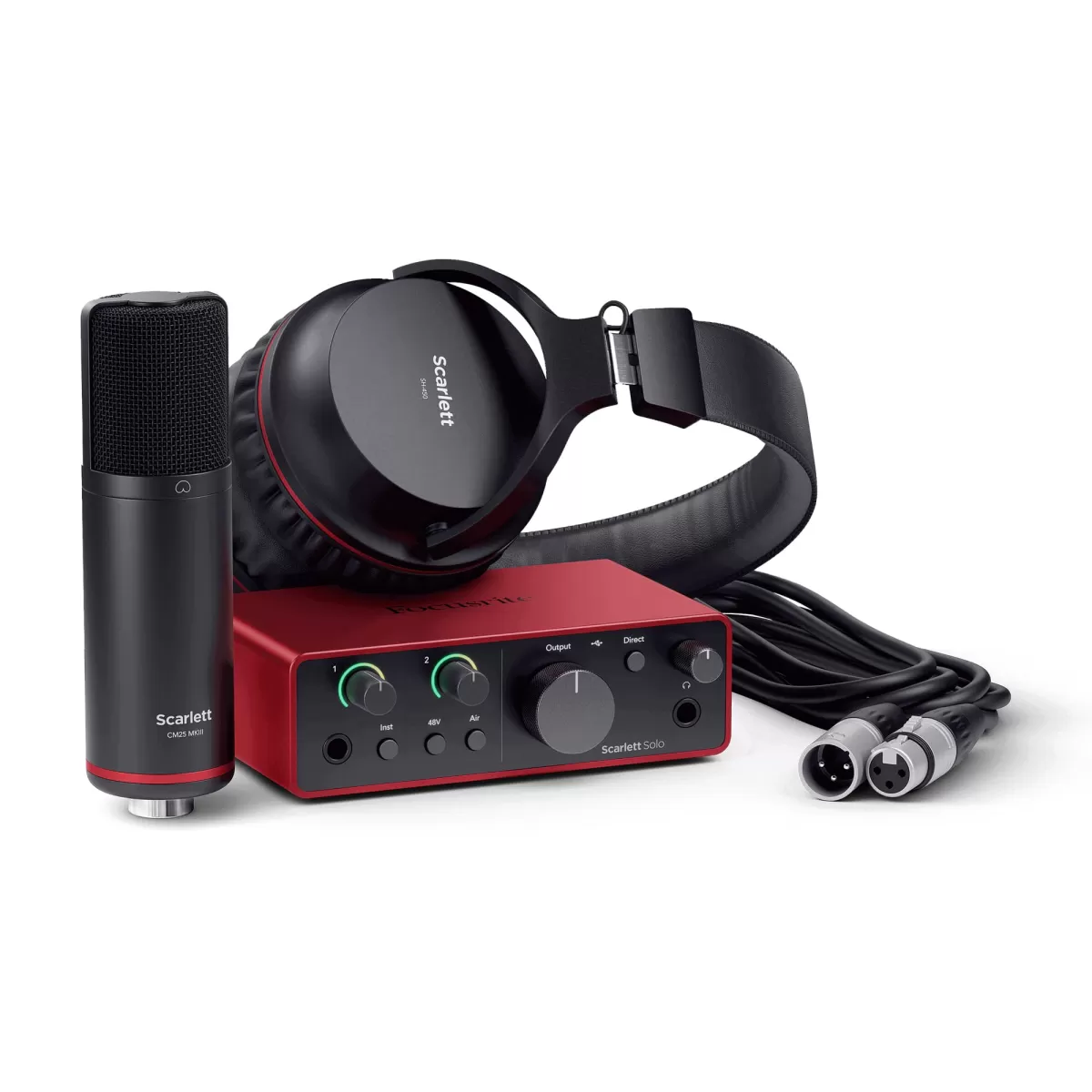 Аудиоинтерфейсы для домашней студии FOCUSRITE Scarlett Solo Studio 4th Gen аудиоинтерфейсы для домашней студии presonus audiobox go