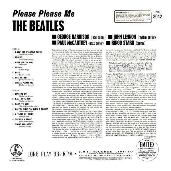 Рок Beatles The Beatles, Please Please Me (2009 Remaster) - фото 4