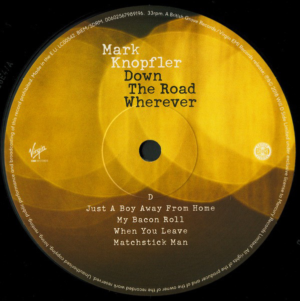 Рок EMI (UK) Knopfler, Mark, Down The Road Wherever - фото 6