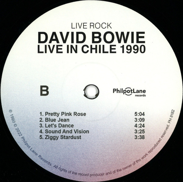 Рок Not Now Music BOWIE DAVID - LIVE IN CHILE 1990 (LP) - фото 4