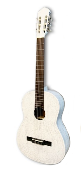 Классические гитары Парма TB-11 черная монстра и белый хвост