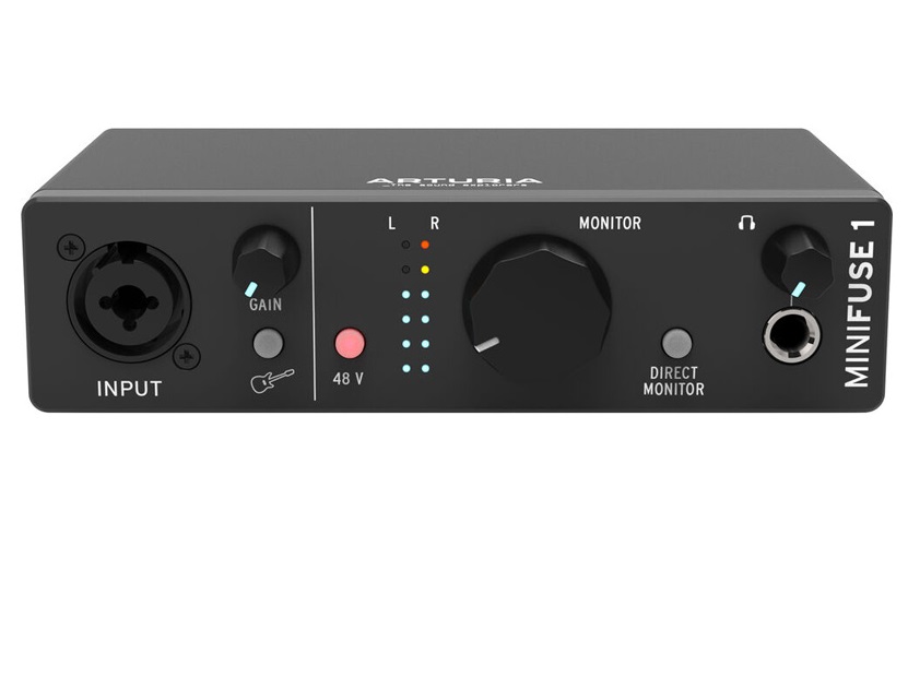 Аудиоинтерфейсы для домашней студии Arturia MiniFuse 1 black аудиоинтерфейсы для домашней студии presonus audiobox itwo