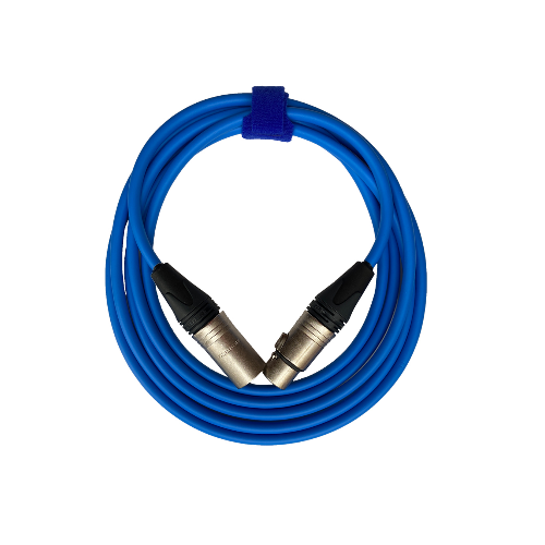 Кабели с разъемами GS-PRO XLR3F-XLR3M (blue) 5 метров межблочный балансный кабель xlr m xlr f длина 2 5m
