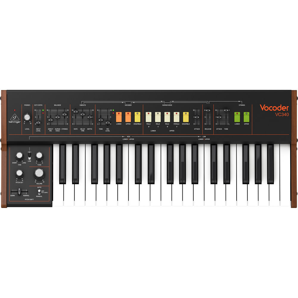 Синтезаторы Behringer VOCODER VC340, цвет черный/коричневый - фото 3